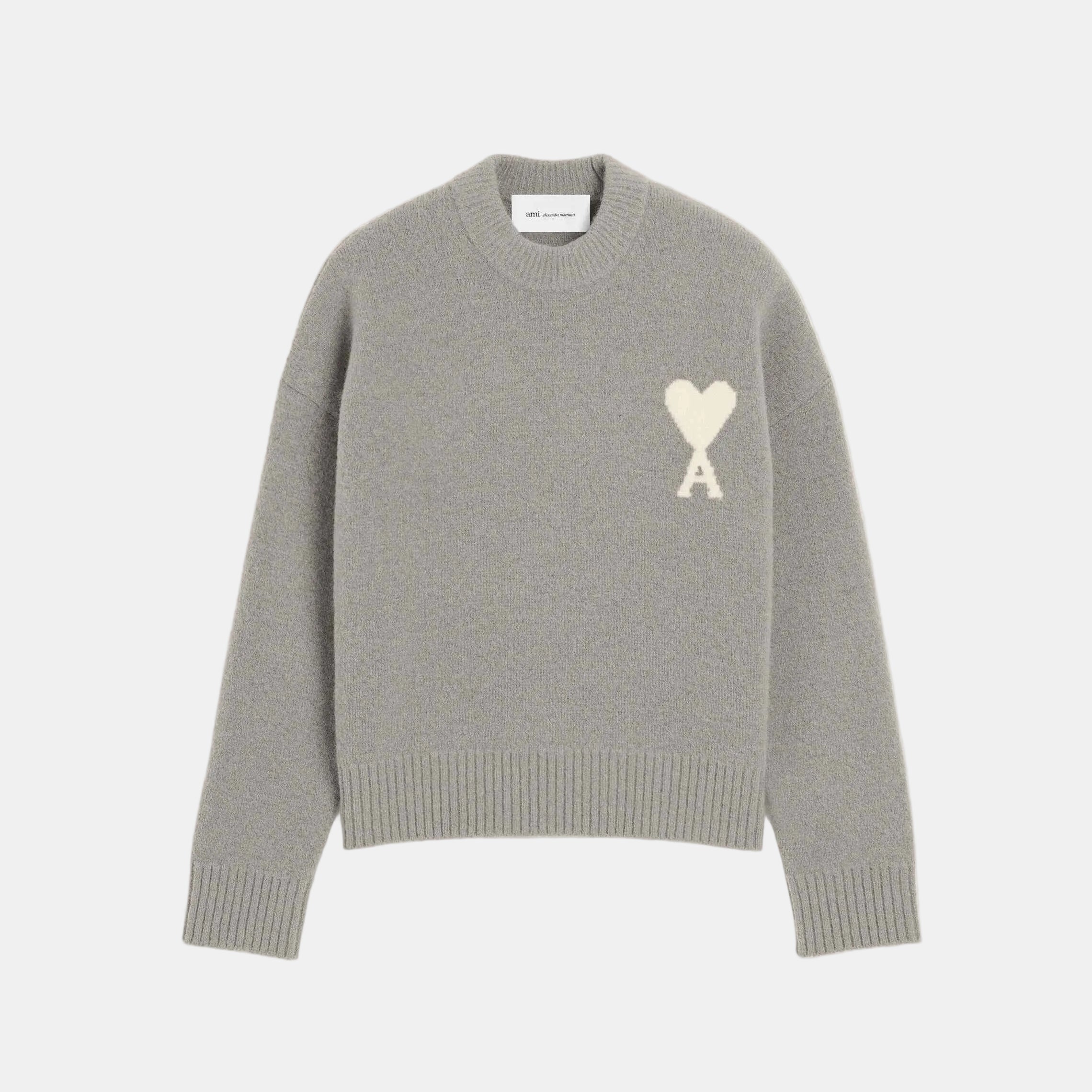 Pullover aus grauem Alpaka
