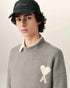 Pullover aus grauem Alpaka