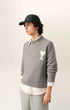Pullover aus grauem Alpaka