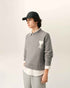Pullover aus grauem Alpaka