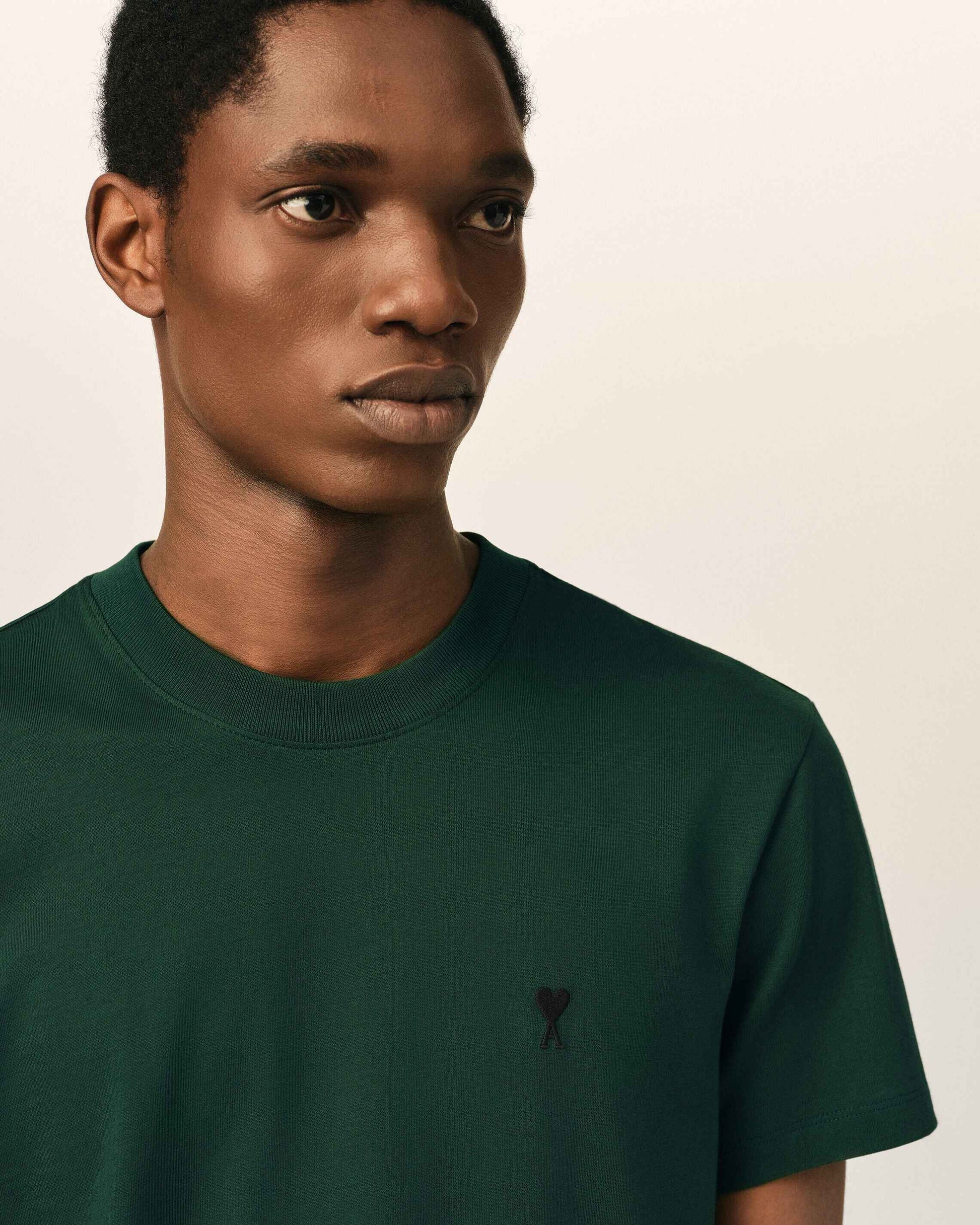 Ami -T-Shirt A258VertBouteilleNoir