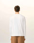 Langarm-T-Shirt aus weißer Baumwolle