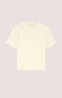 T-Shirt aus weißer Baumwolle mit Prägung
