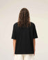 T-Shirt aus schwarzer Baumwolle mit Prägung