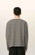 T-Shirt aus schwarzer und weißer Baumwolle im Marinière-Stil