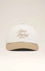 Beige-weiße Ami Paris Baumwollkappe