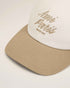 Beige-weiße Ami Paris Baumwollkappe