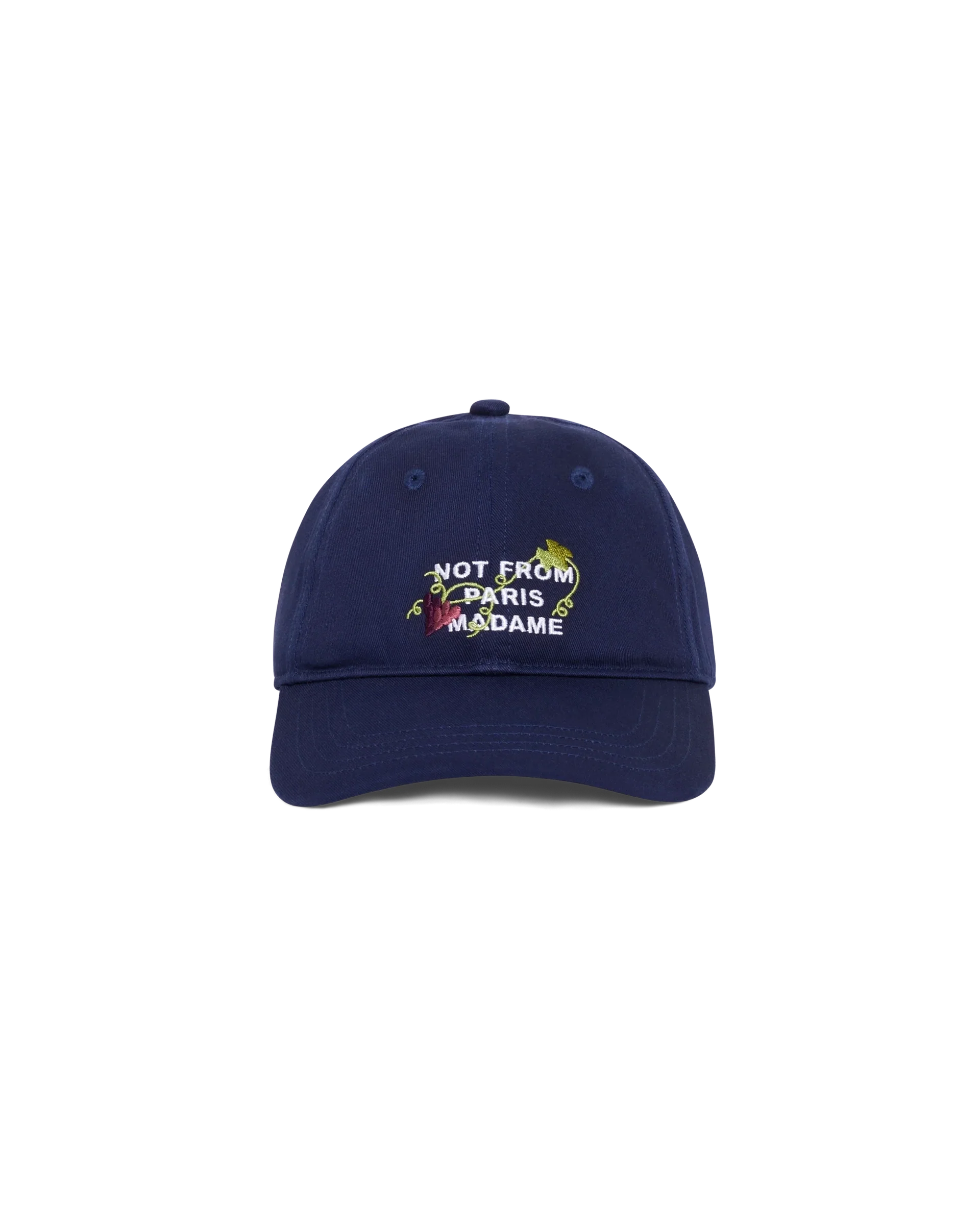 Vine Embroidered Slogan Cap