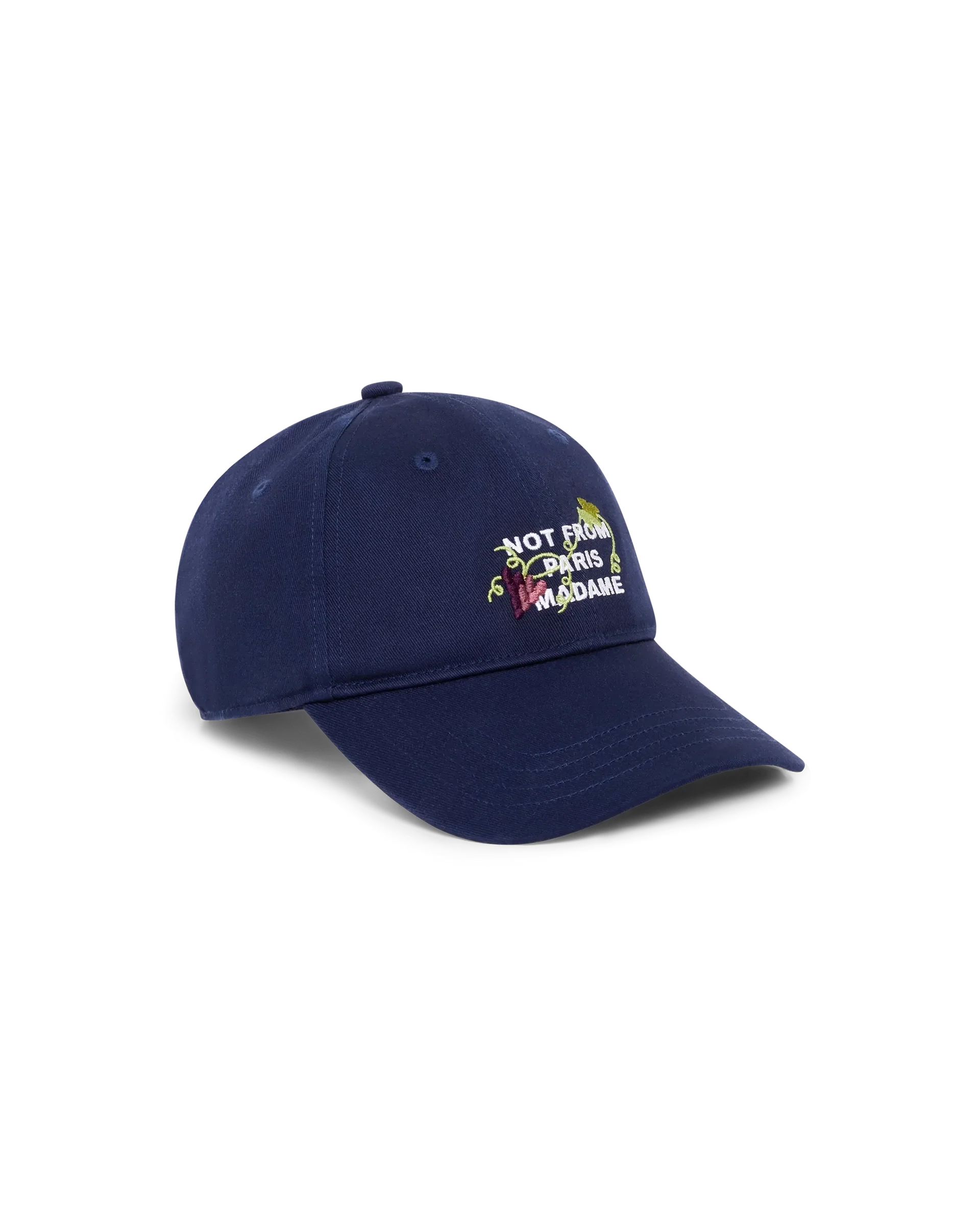 Vine Embroidered Slogan Cap