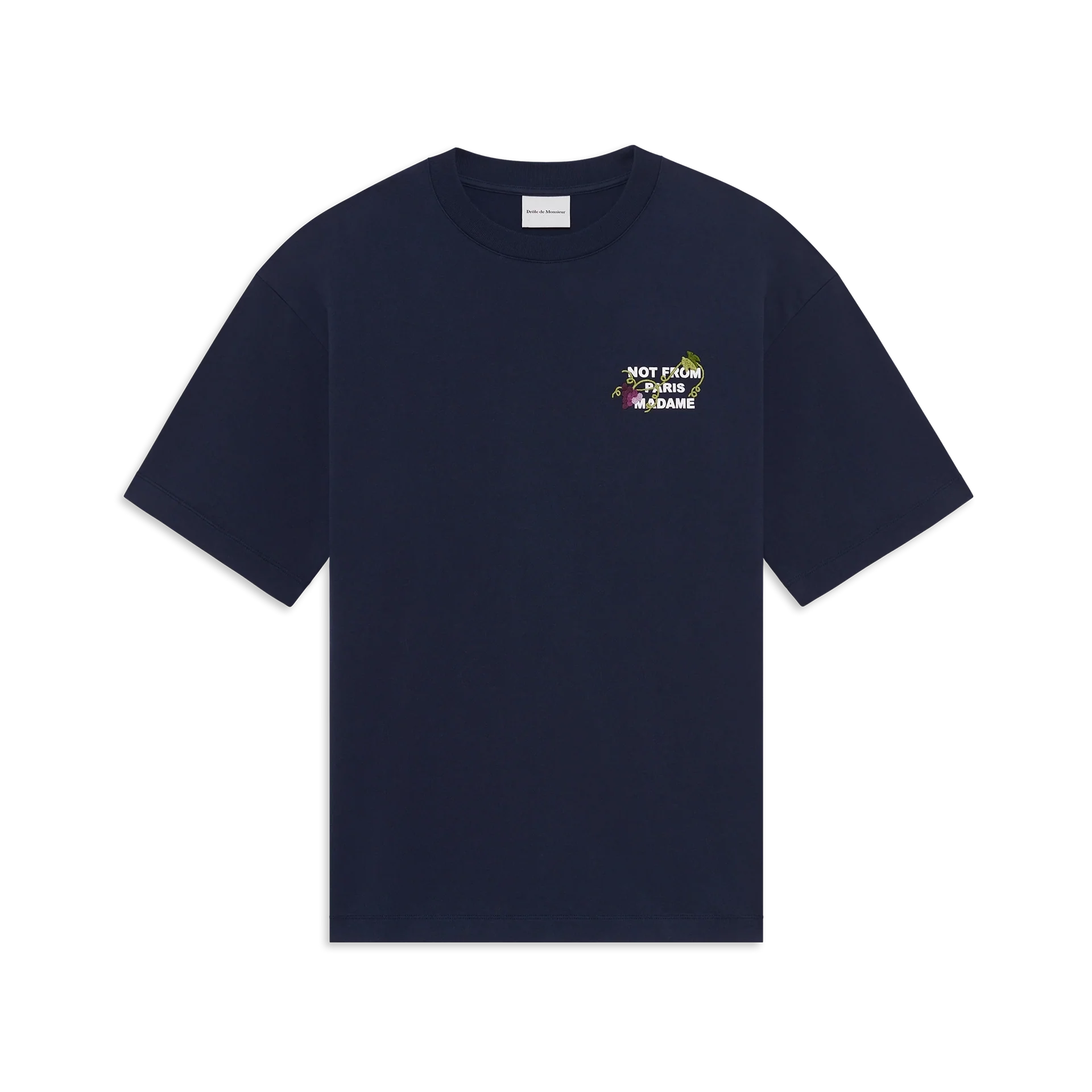 Vine Embroidered Slogan T-shirt