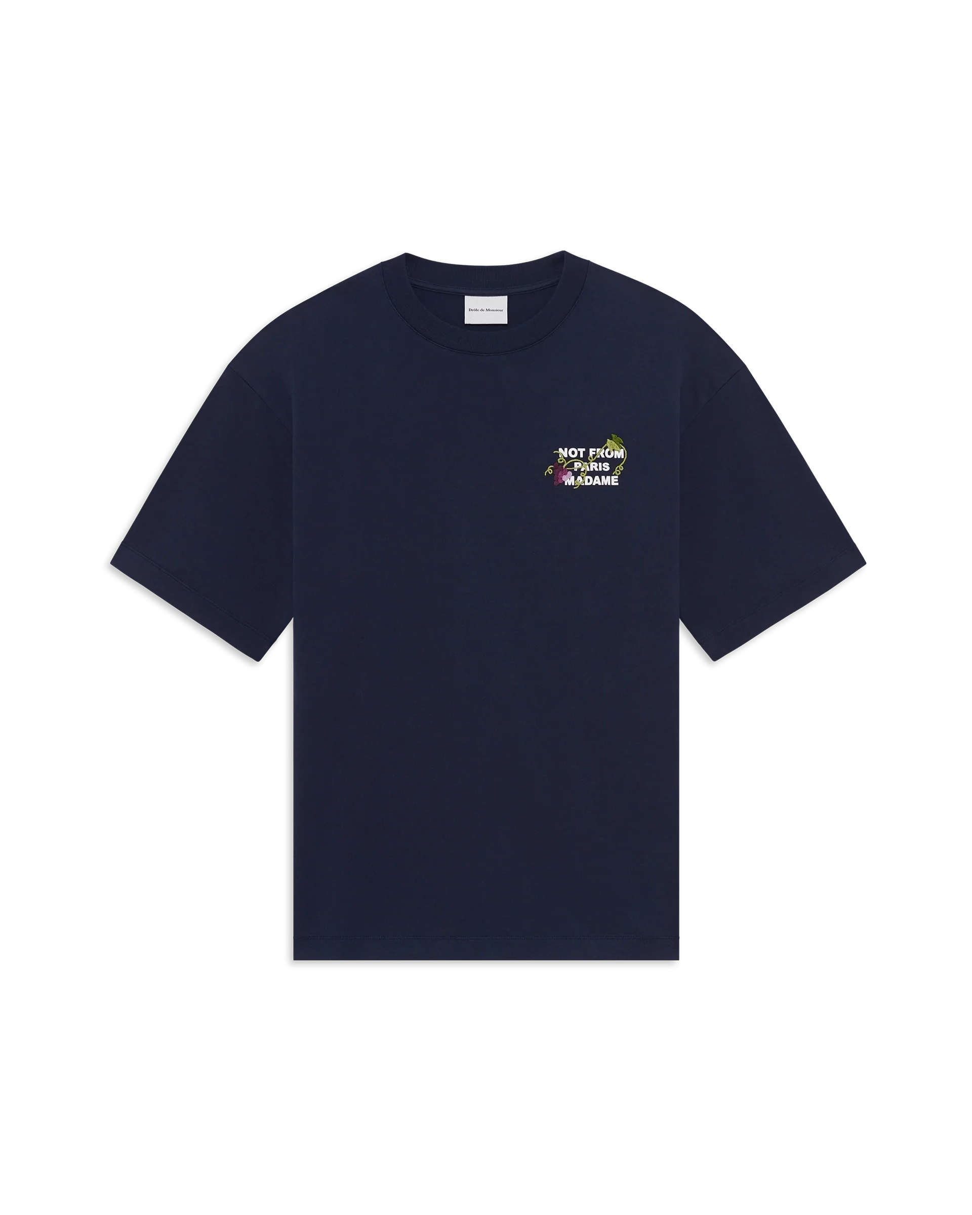 Vine Embroidered Slogan T-shirt