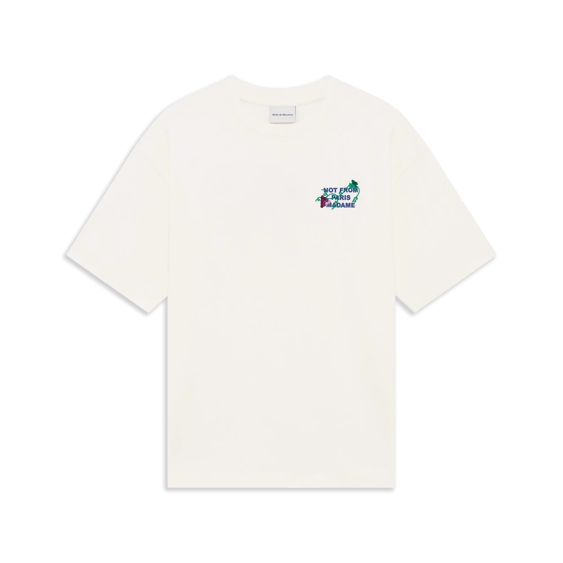 Vine Embroidered Slogan T-shirt