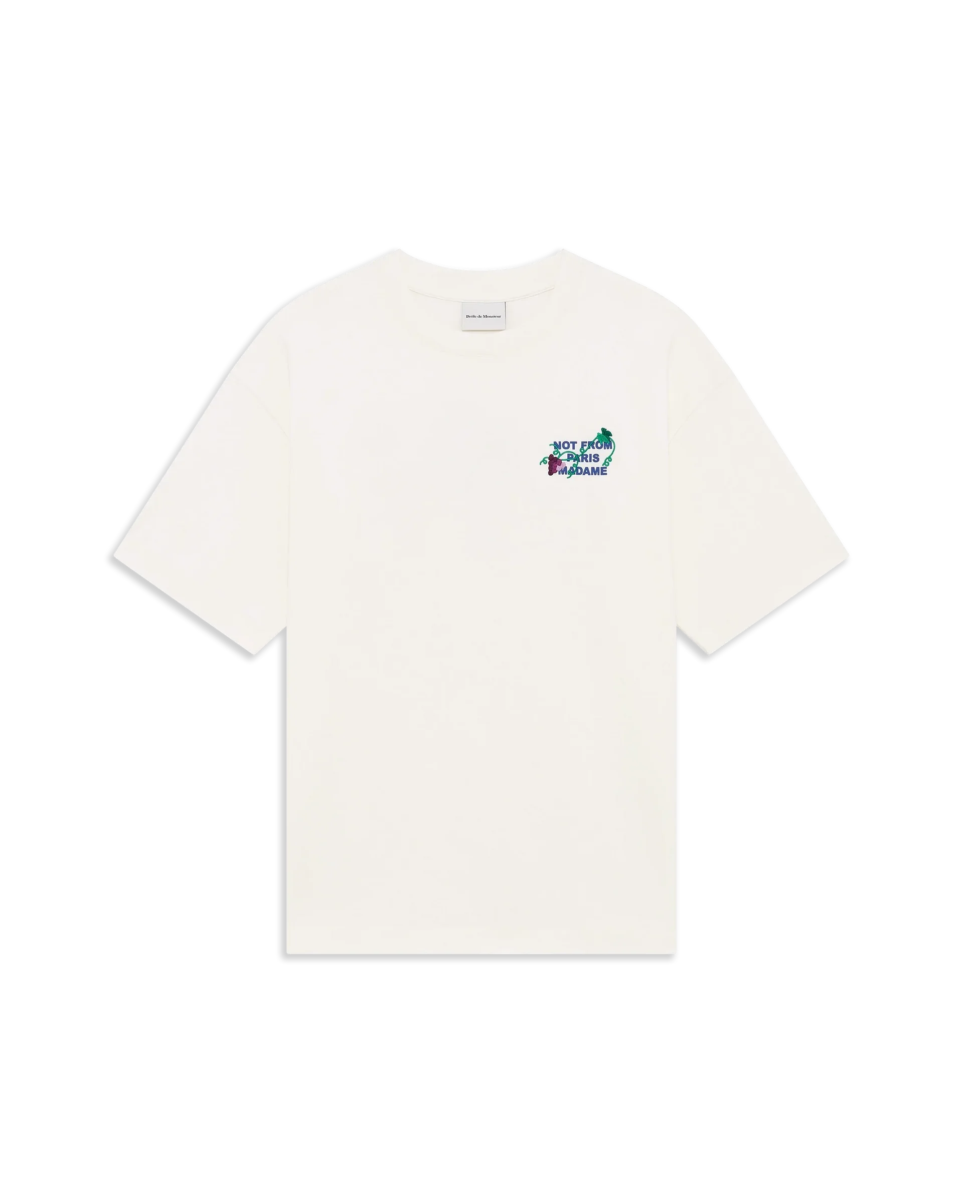 Vine Embroidered Slogan T-shirt