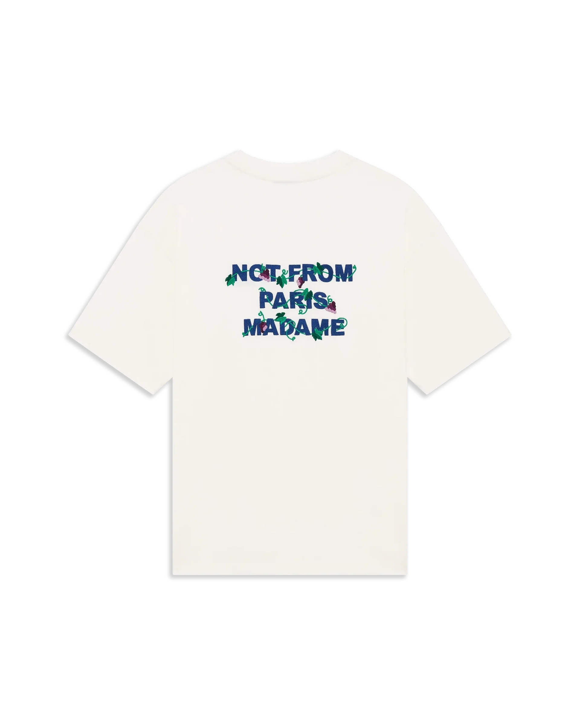 Vine Embroidered Slogan T-shirt