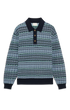 Coogi Long Sleeve Knit Polo