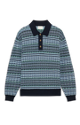 Coogi Long Sleeve Knit Polo