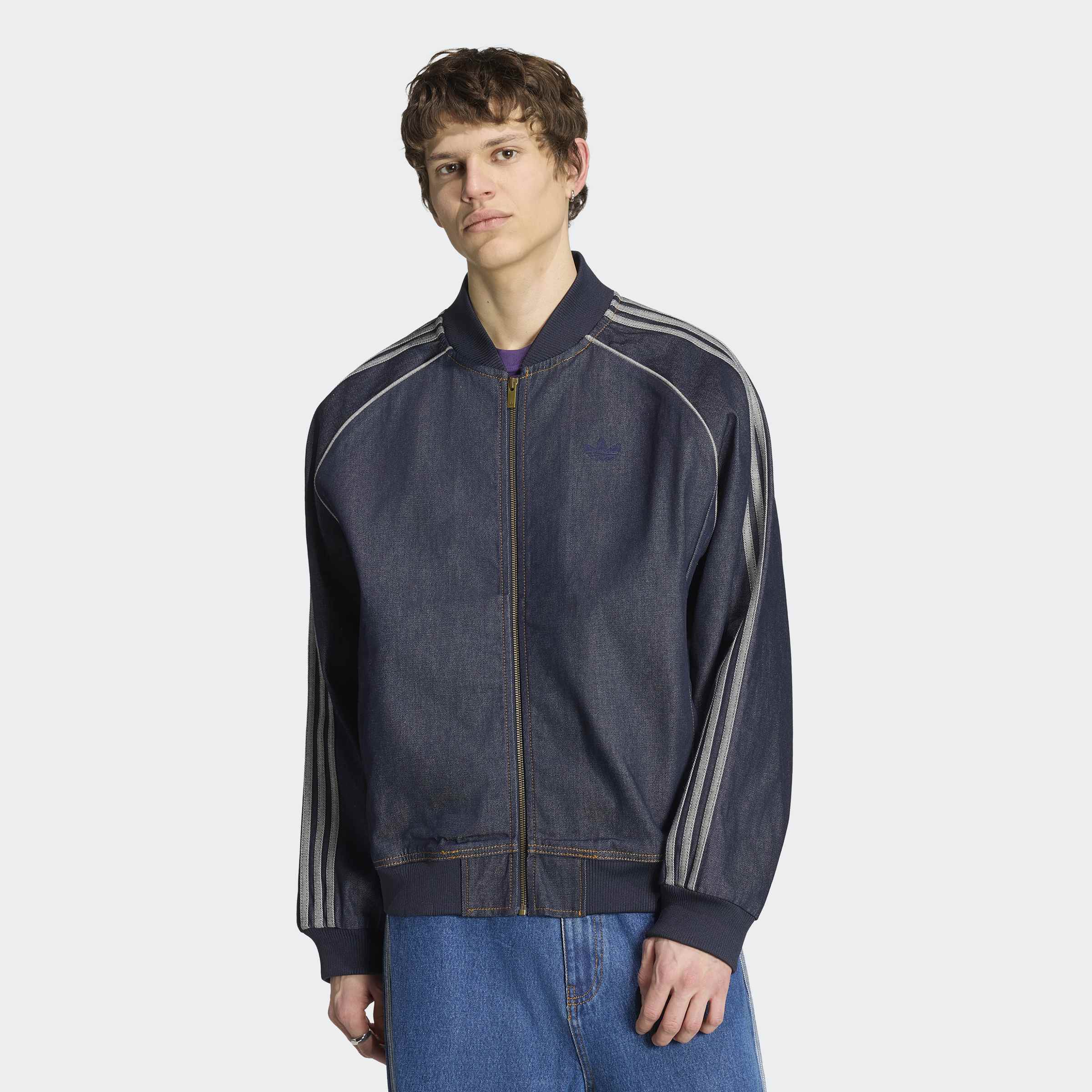 SST ADICOLOR DENIM TRACK TOP