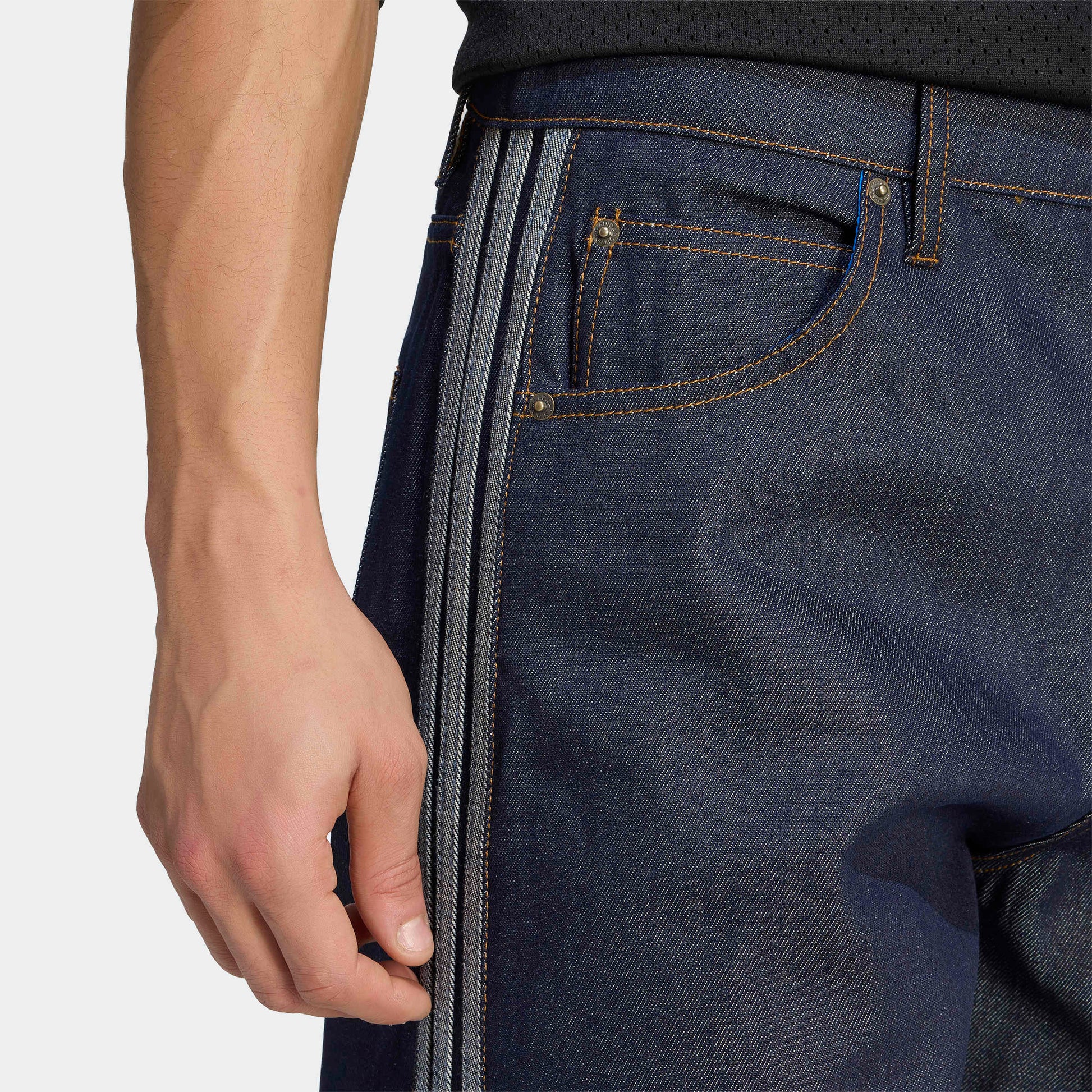Firebird Adicolor Denim-Jeans mit mittelhohem Bund und gerade geschnittenem Bein