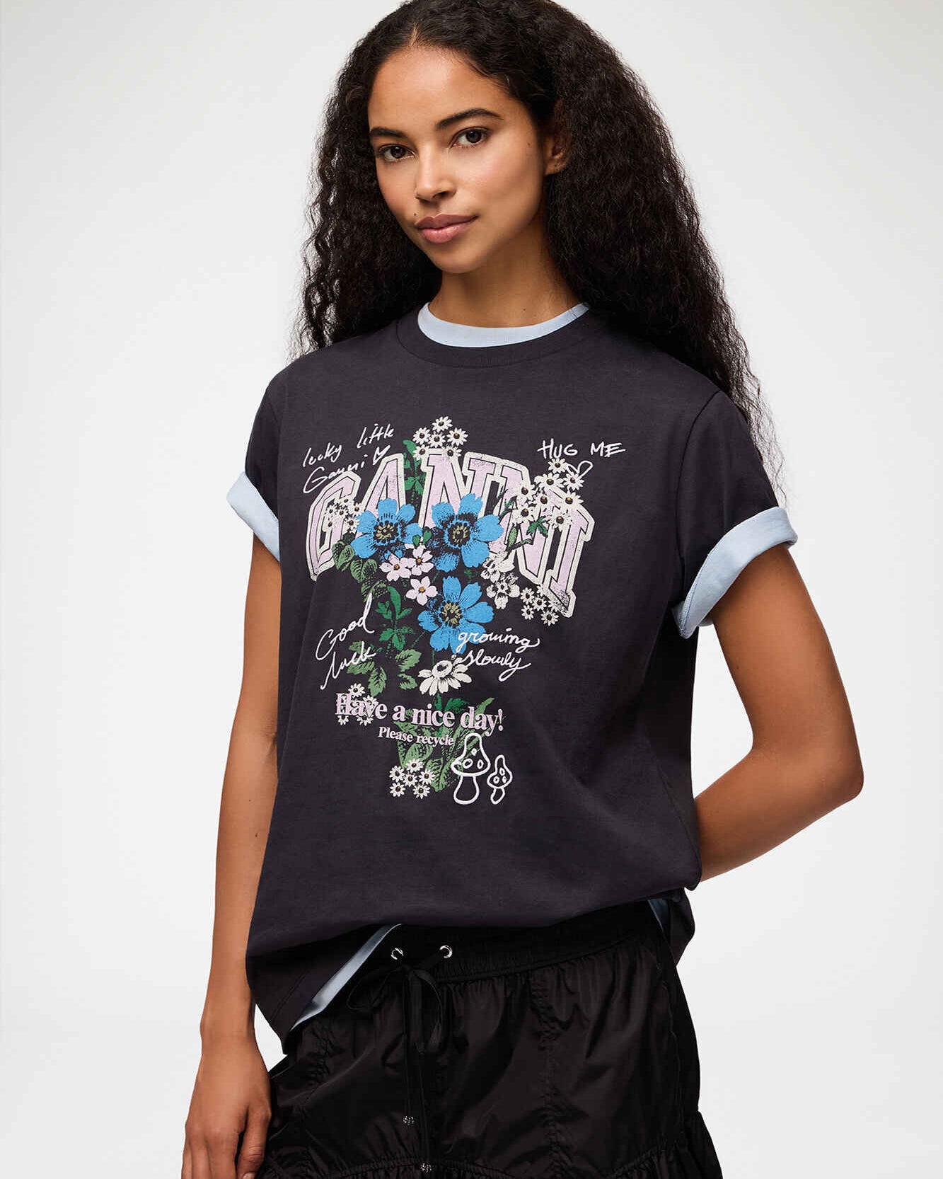 T-Shirt mit Blumen