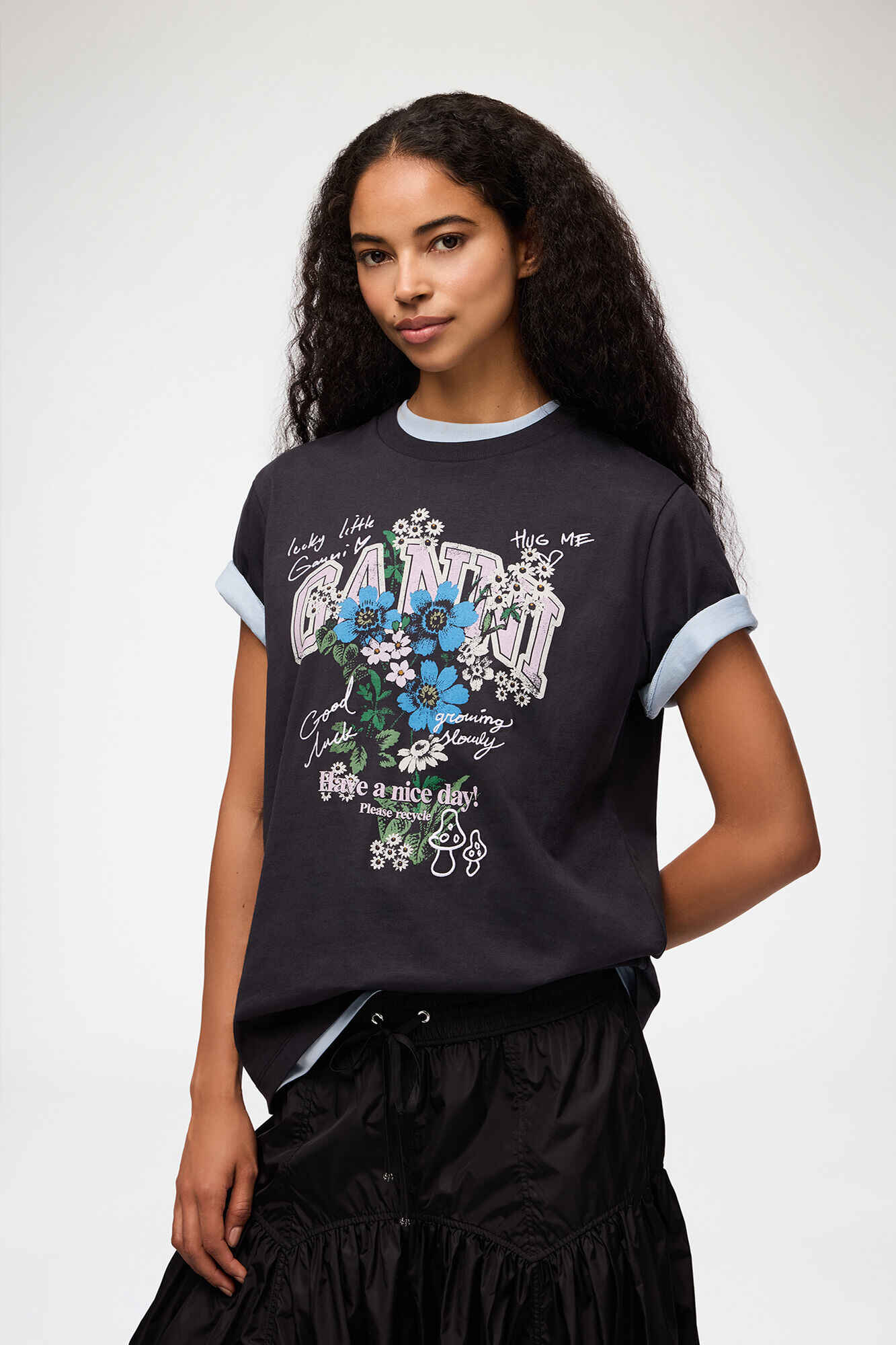 T-Shirt mit Blumen