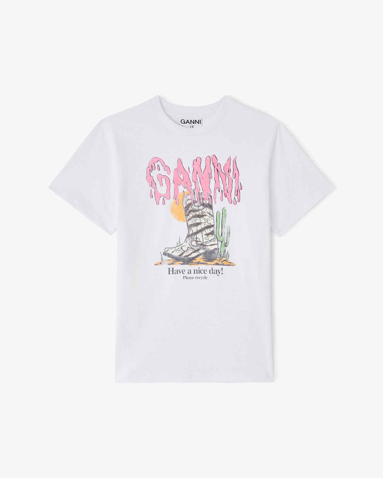 T-Shirt mit Zebra-Westernstiefel
