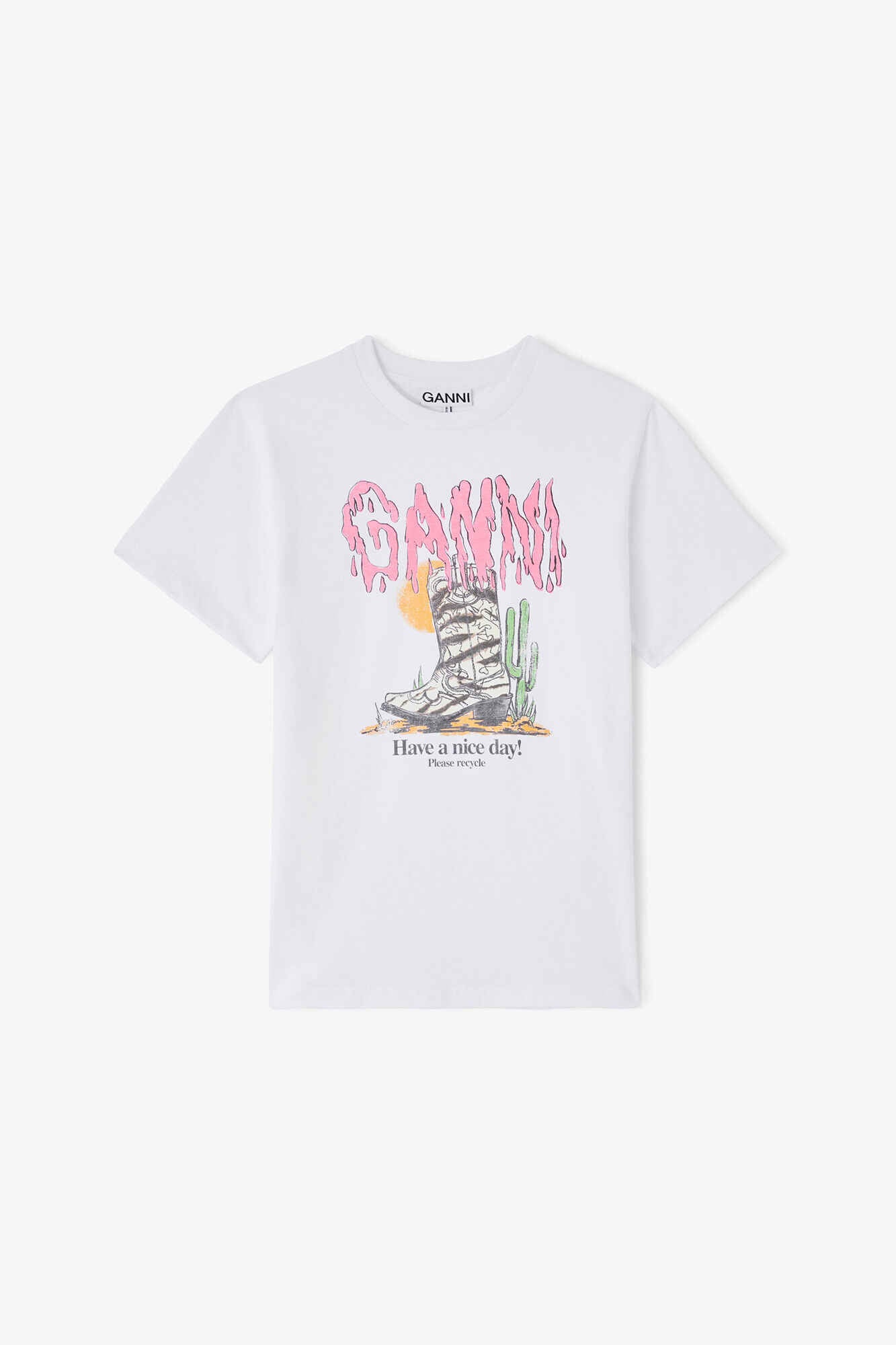 T-Shirt mit Zebra-Westernstiefel