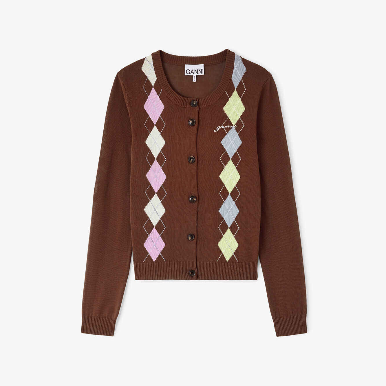 Strickjacke in Argyle