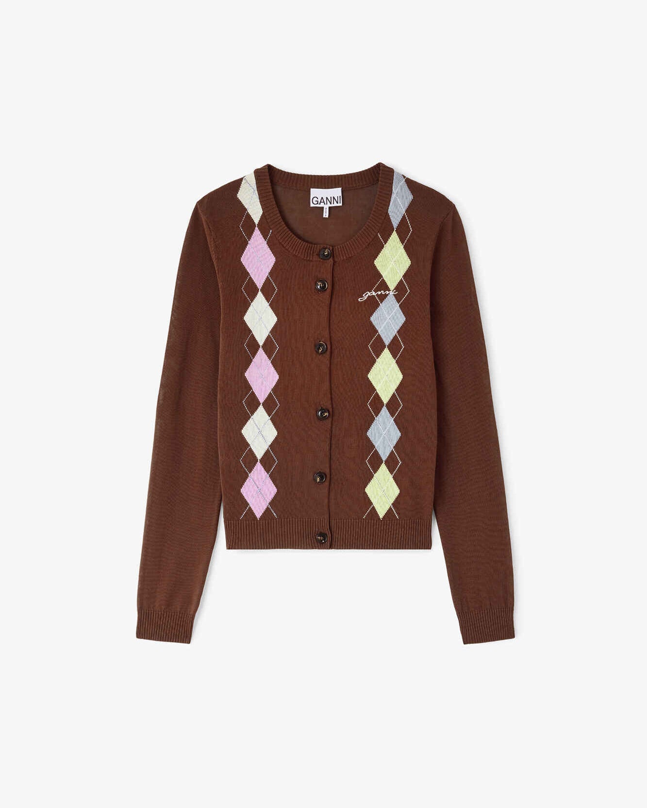 Strickjacke in Argyle