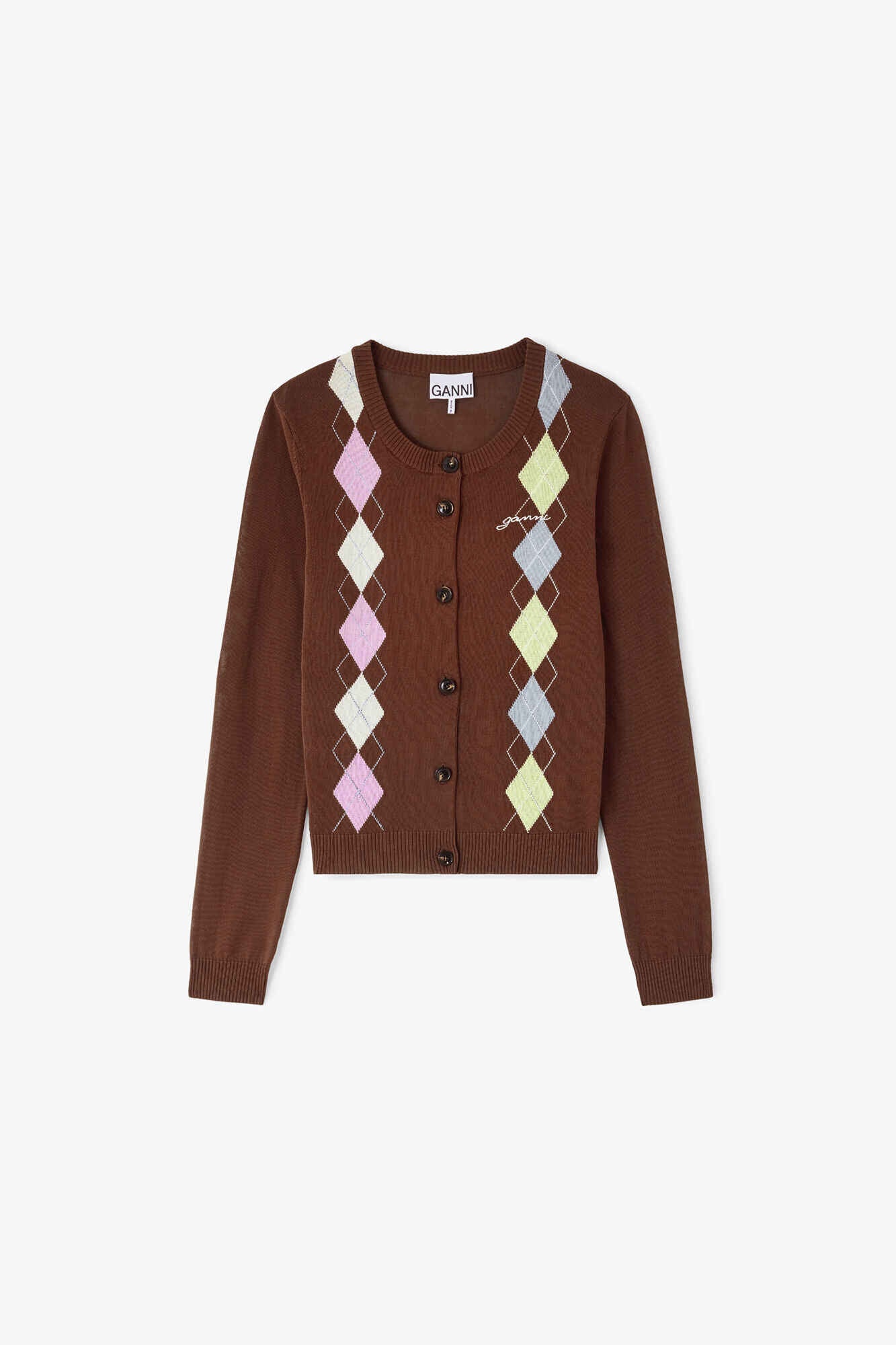 Strickjacke in Argyle