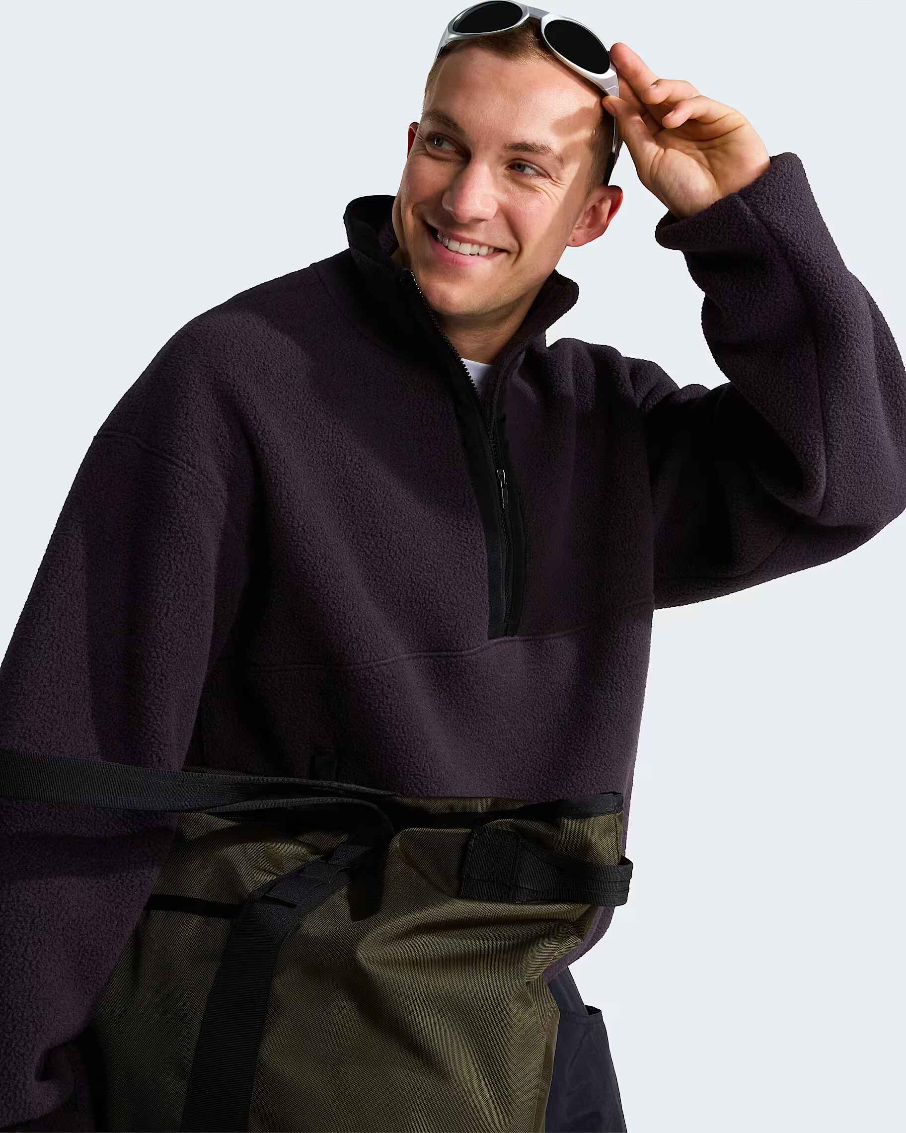 Red Box Fleece mit 1/2-langem RV in Unisex