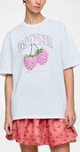 T-Shirt mit Himbeeren
