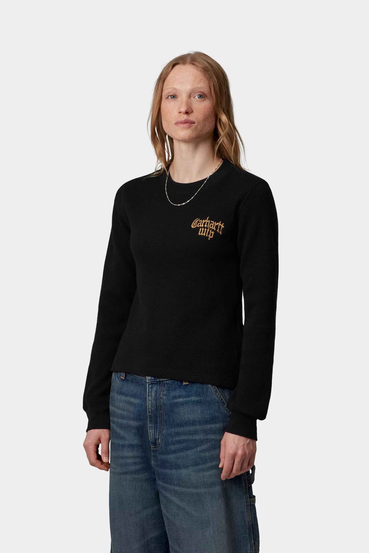 Women's L/S Blackletter Waffle T-Shirt