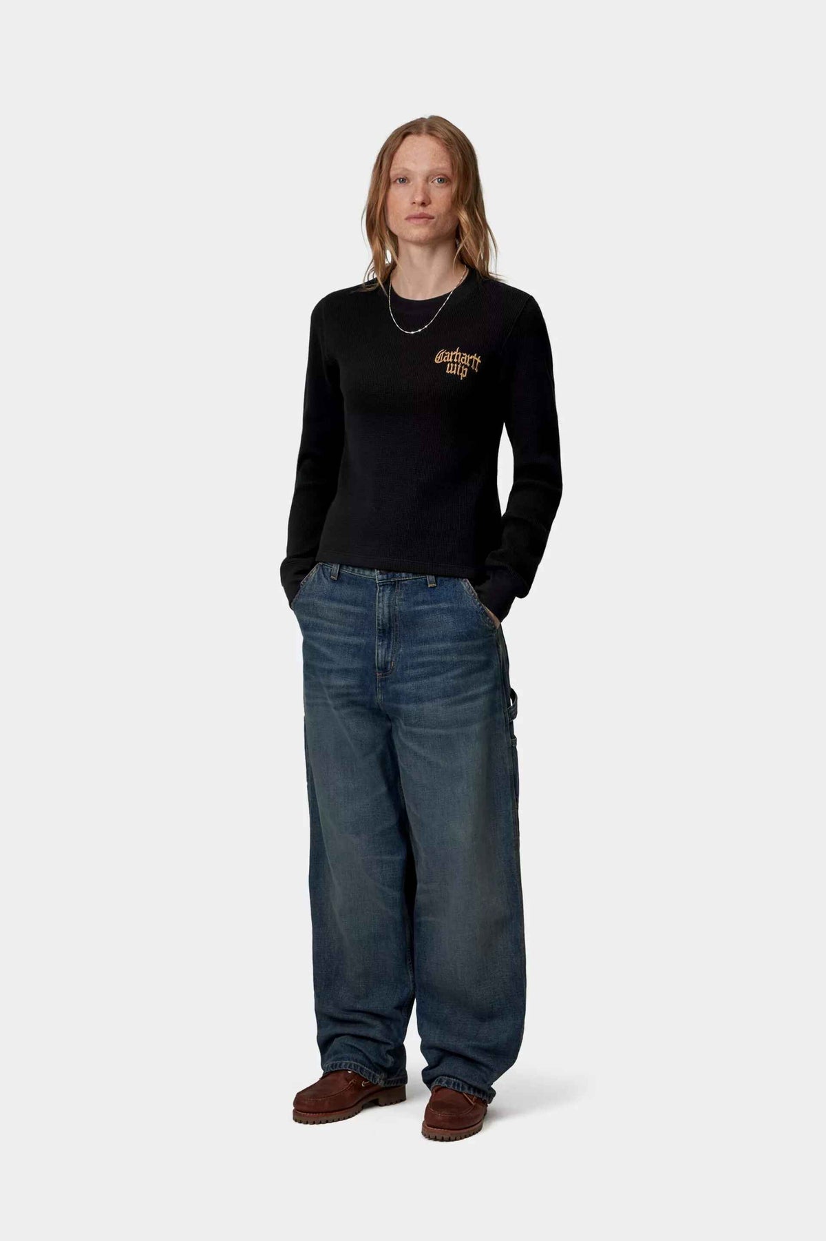 Women's L/S Blackletter Waffle T-Shirt