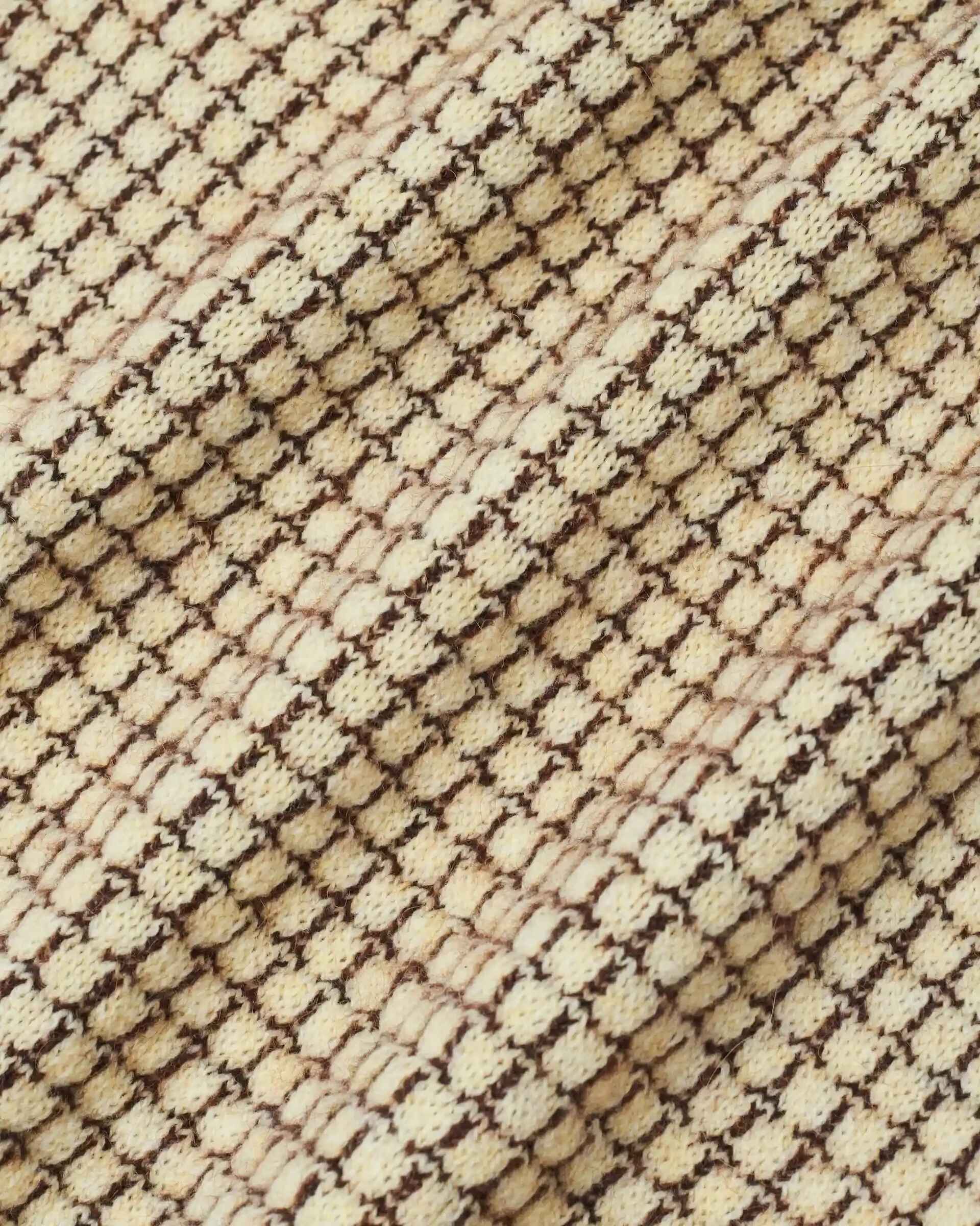 Waffle Knitwear Cardigan Drôle Patch