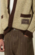 Waffle Knitwear Cardigan Drôle Patch