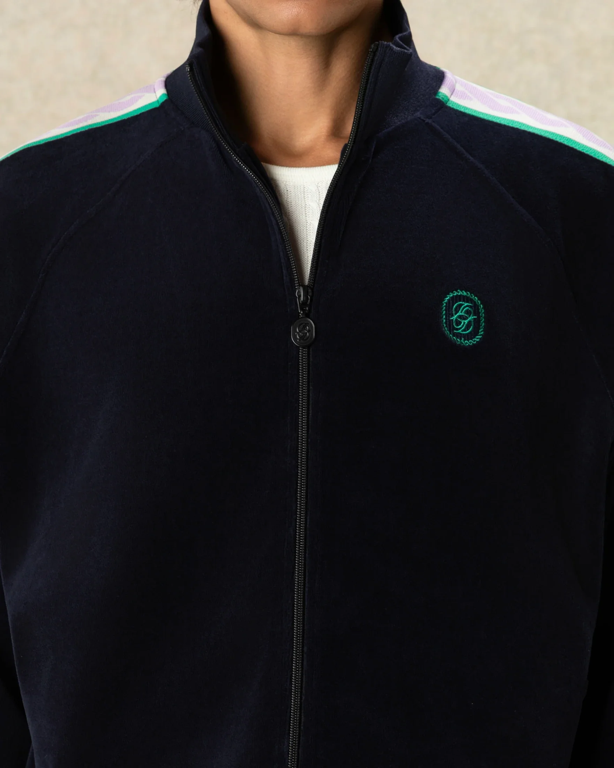 Velvet Tracksuit Jacket