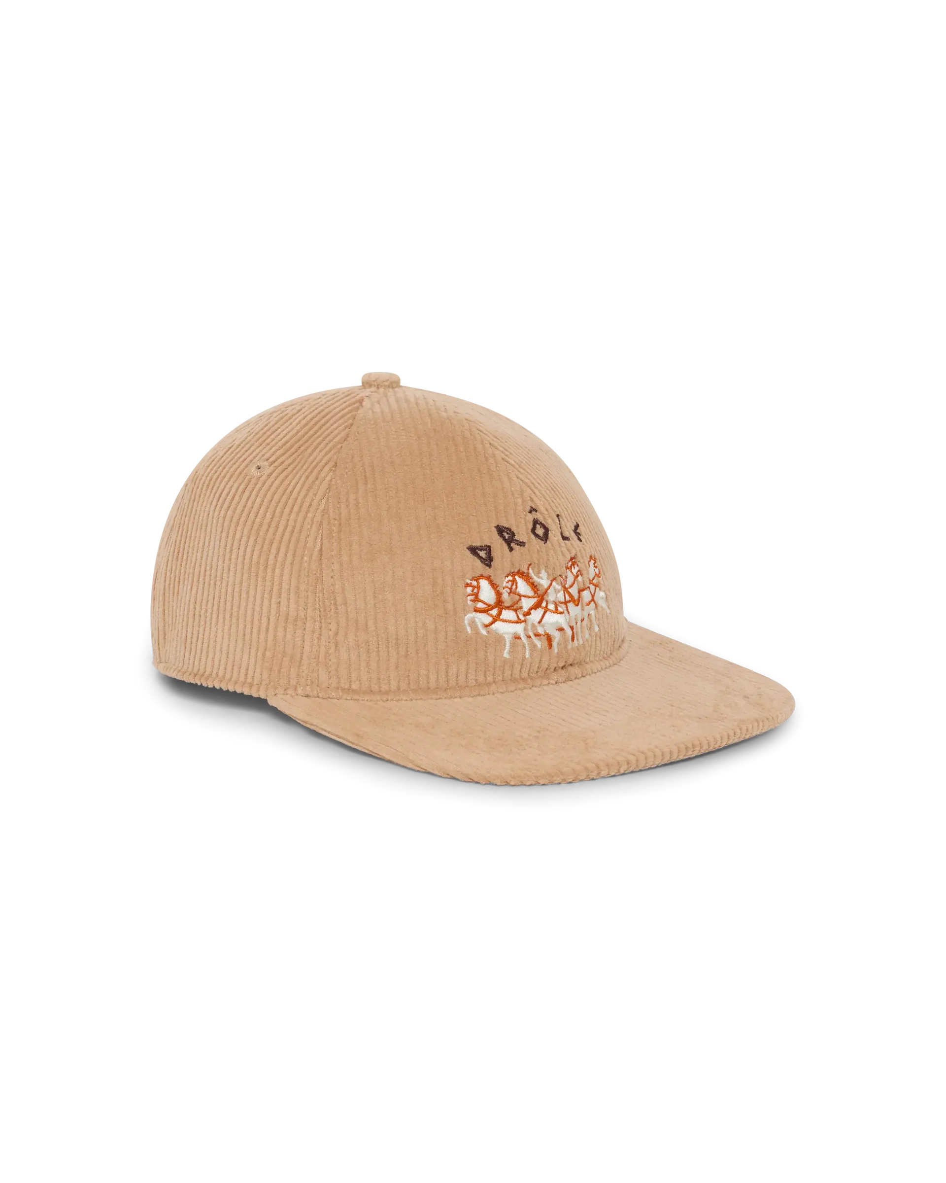 Flat Drôle Horses Embroidery Cap