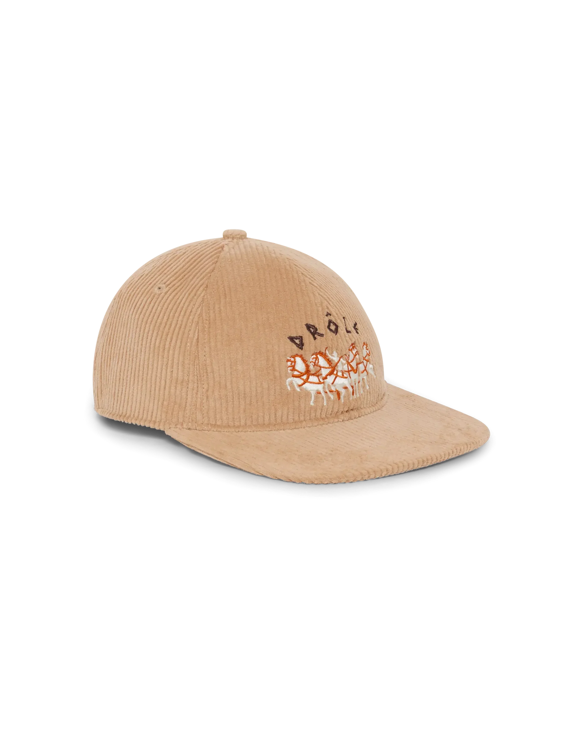 Flat Drôle Horses Embroidery Cap