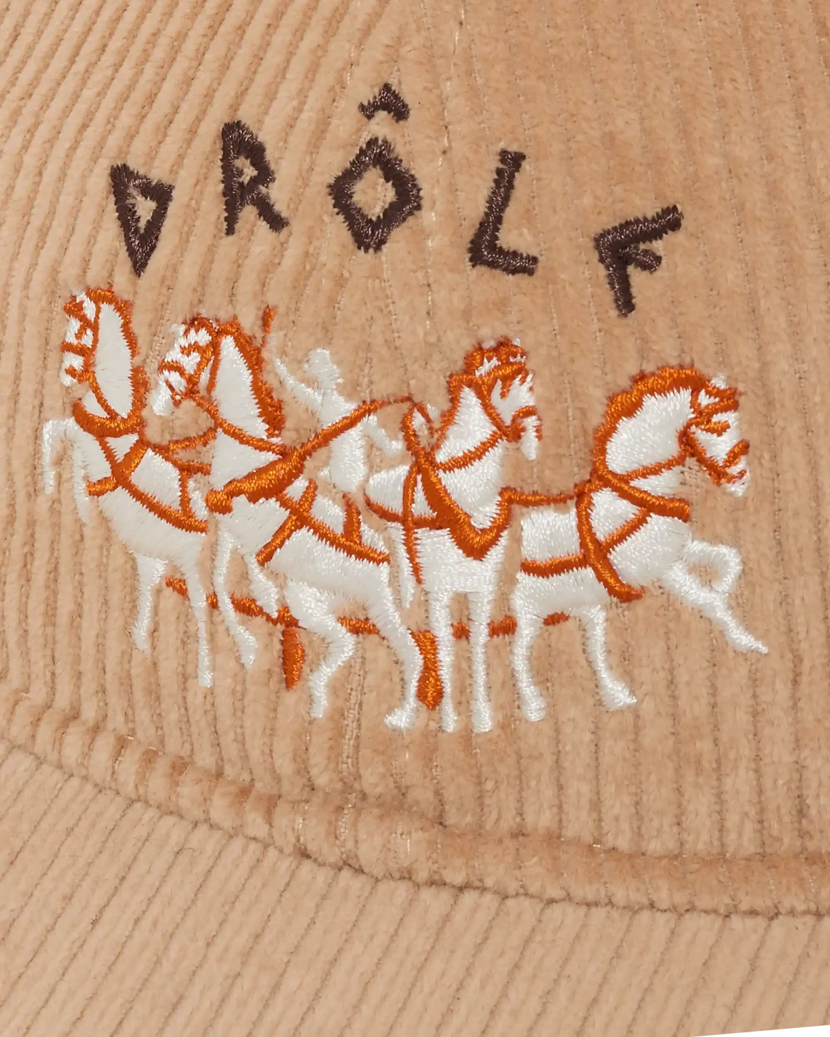 Flat Drôle Horses Embroidery Cap