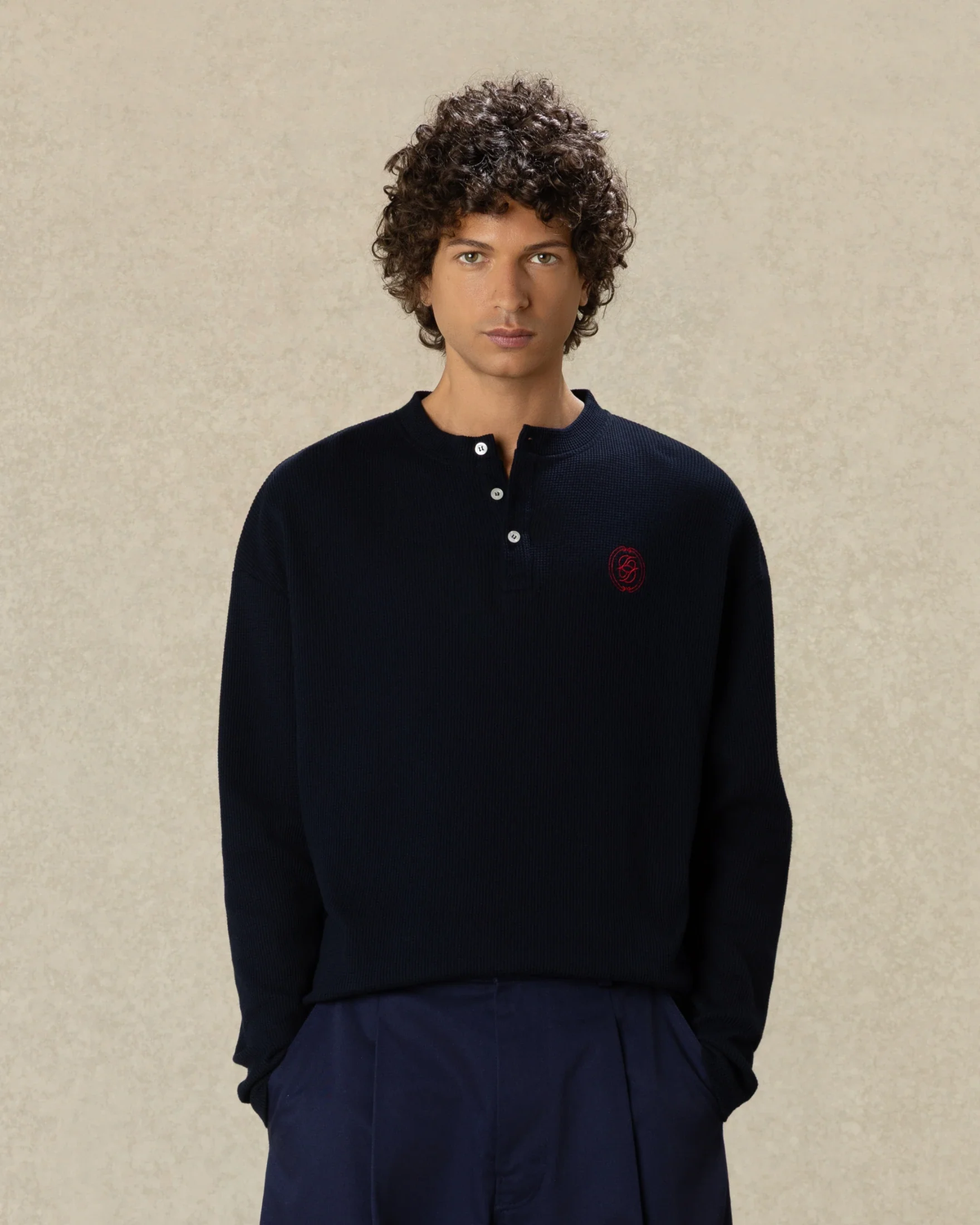 D Mirror Waffle Longsleeve T-Shirt