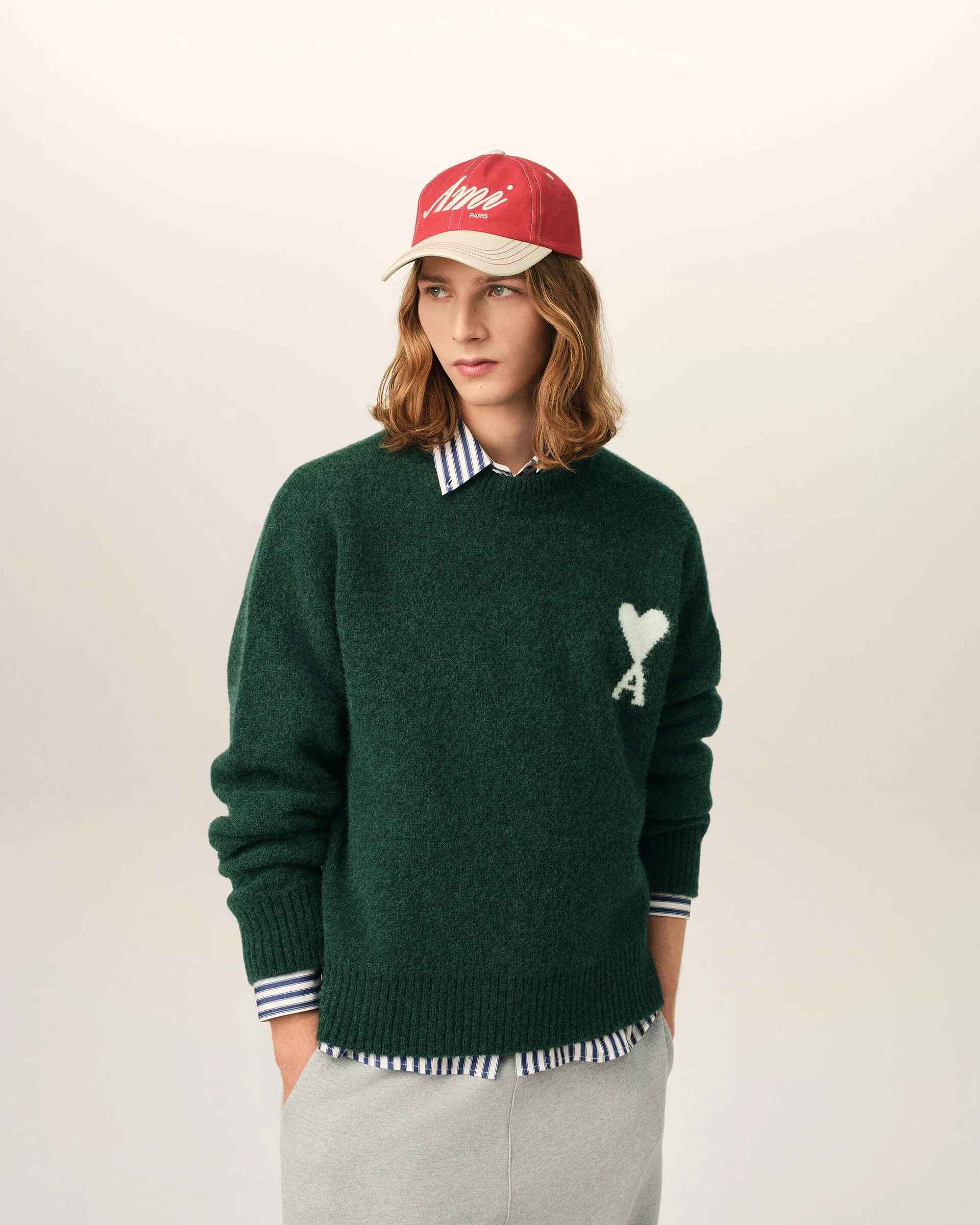 Pullover aus grauem Alpaka