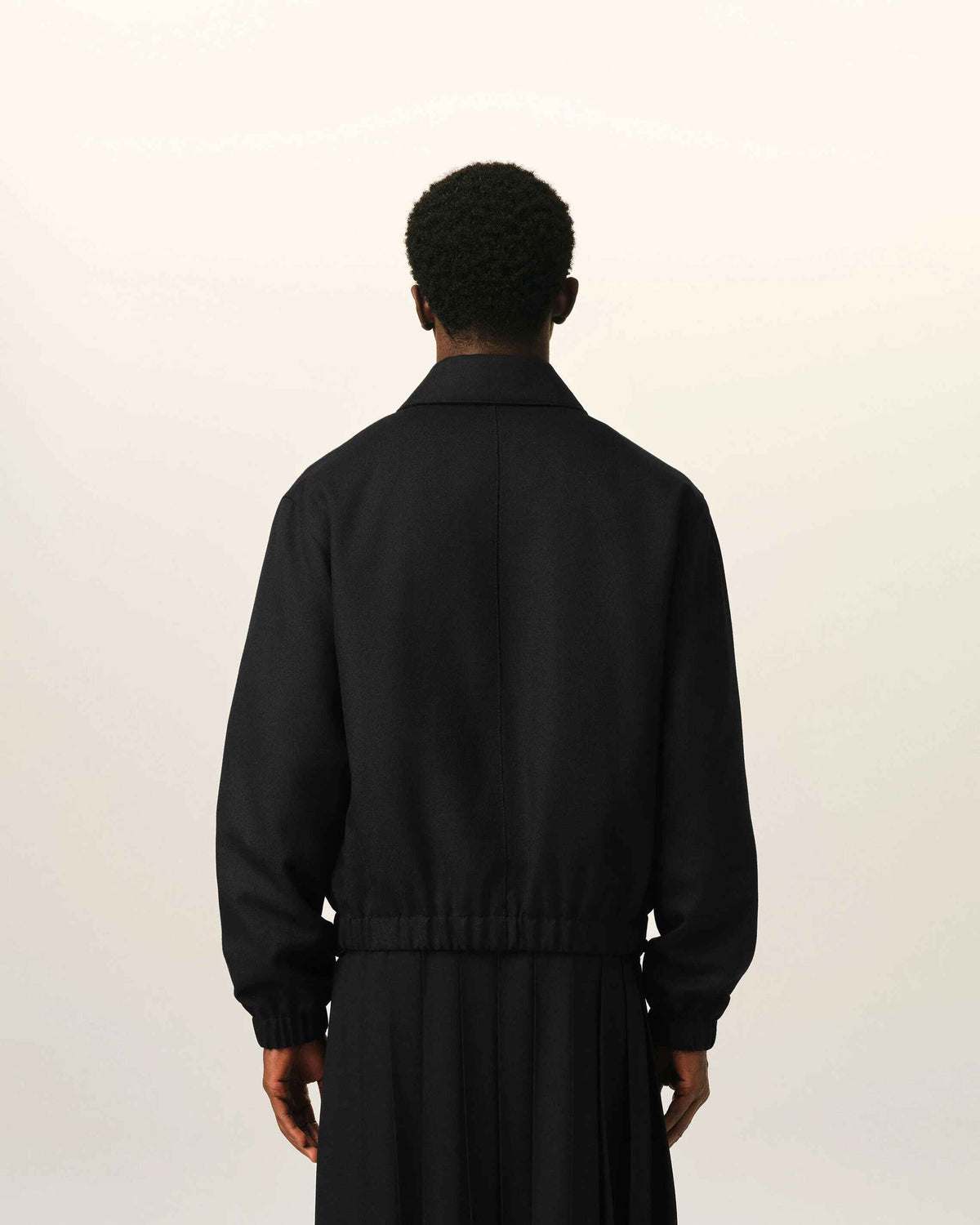 Gepolsterte Jacke aus Wolle