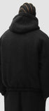 Boiled Wool Hooded Jacket