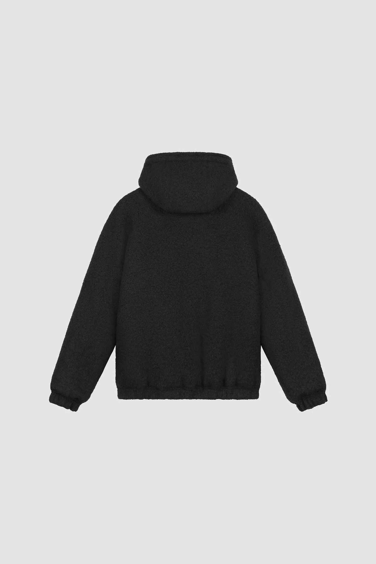 Boiled Wool Hooded Jacket