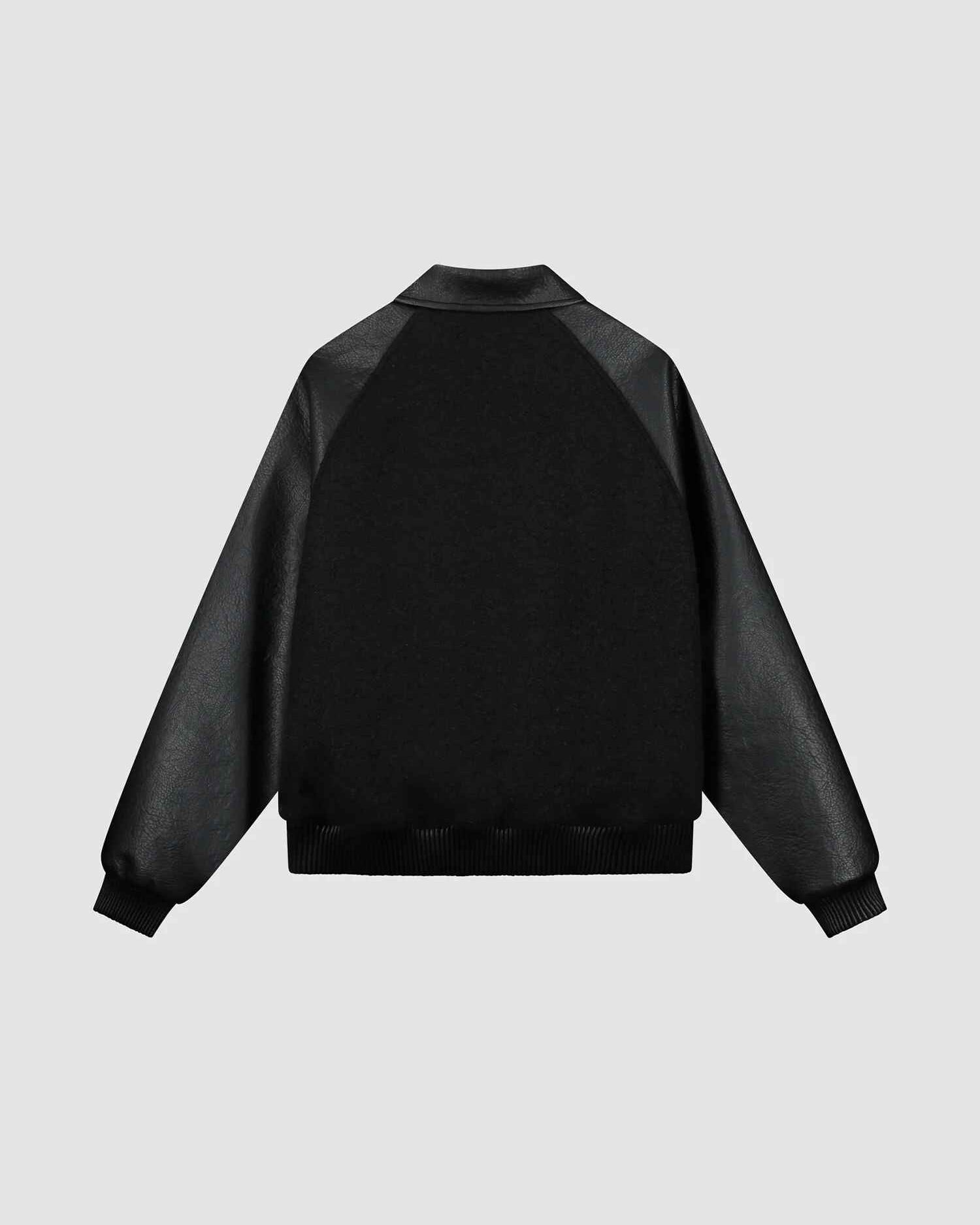 Leather Varsity Jacket