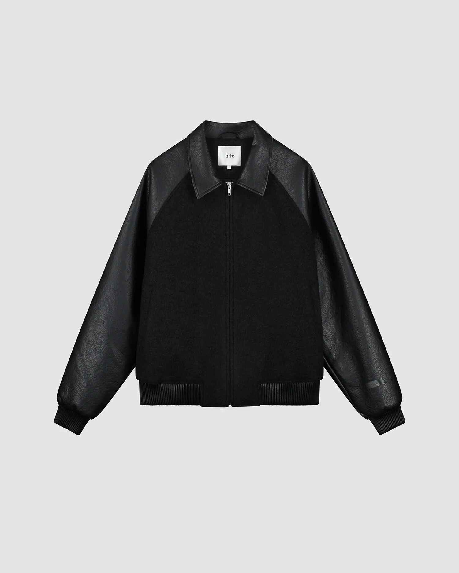 Leather Varsity Jacket