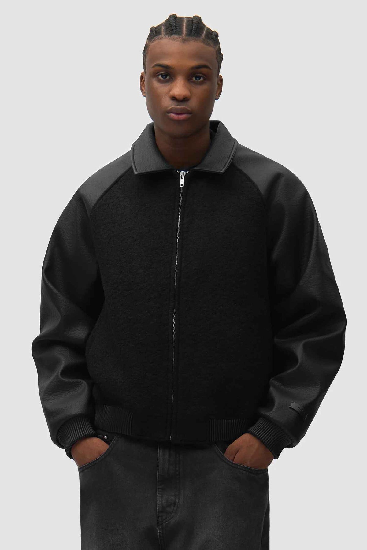 Leather Varsity Jacket