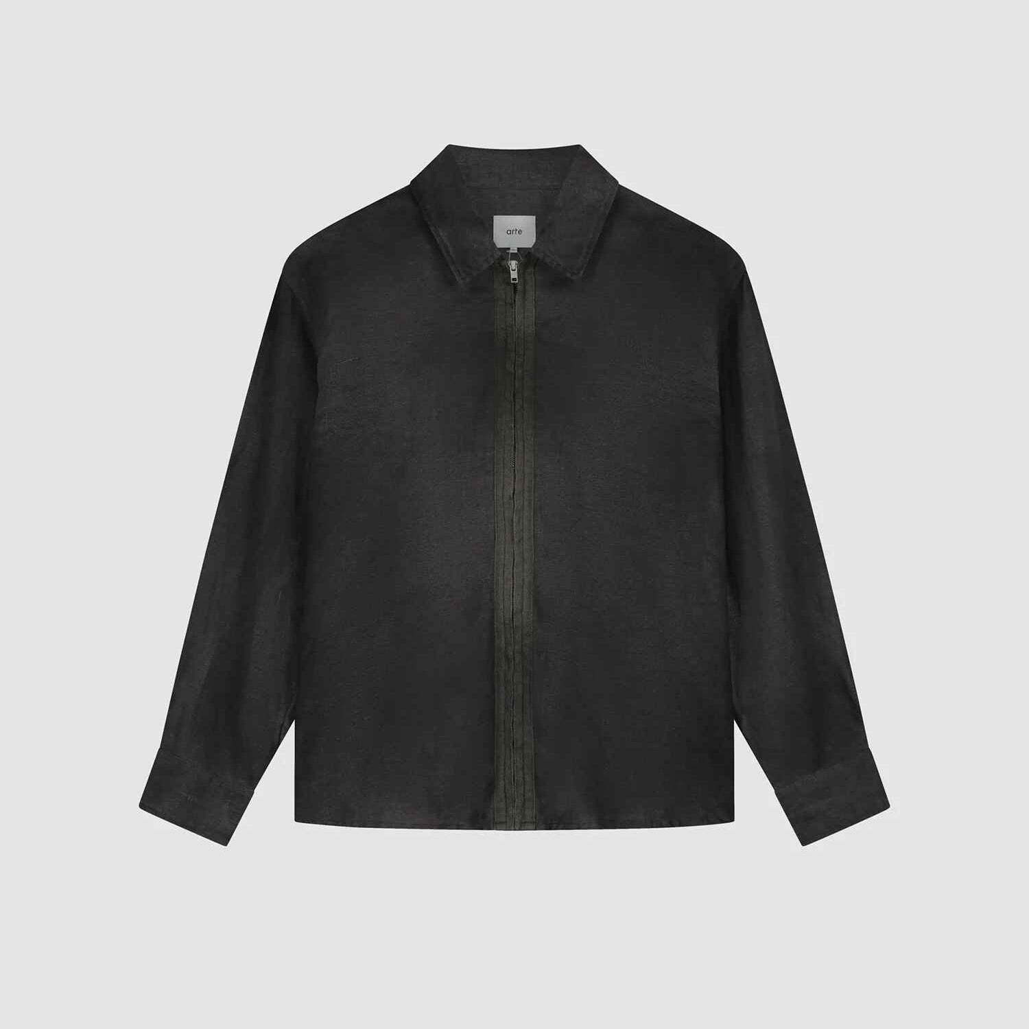 Dusty Linen Zip Shirt