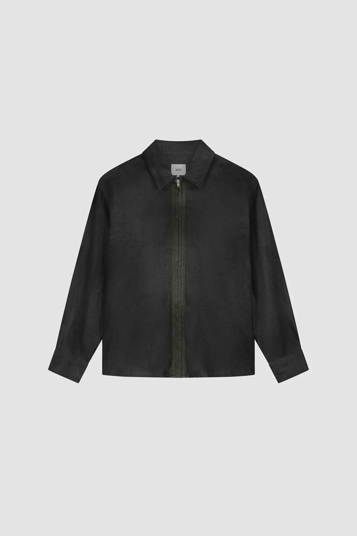 Dusty Linen Zip Shirt