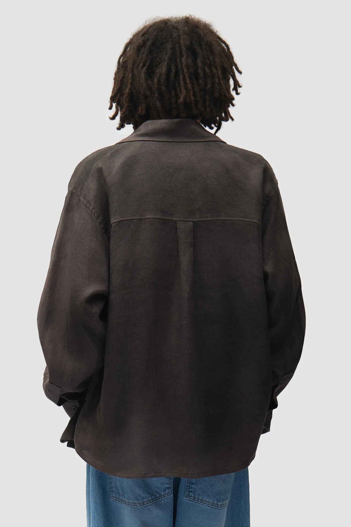 Dusty Linen Zip Shirt